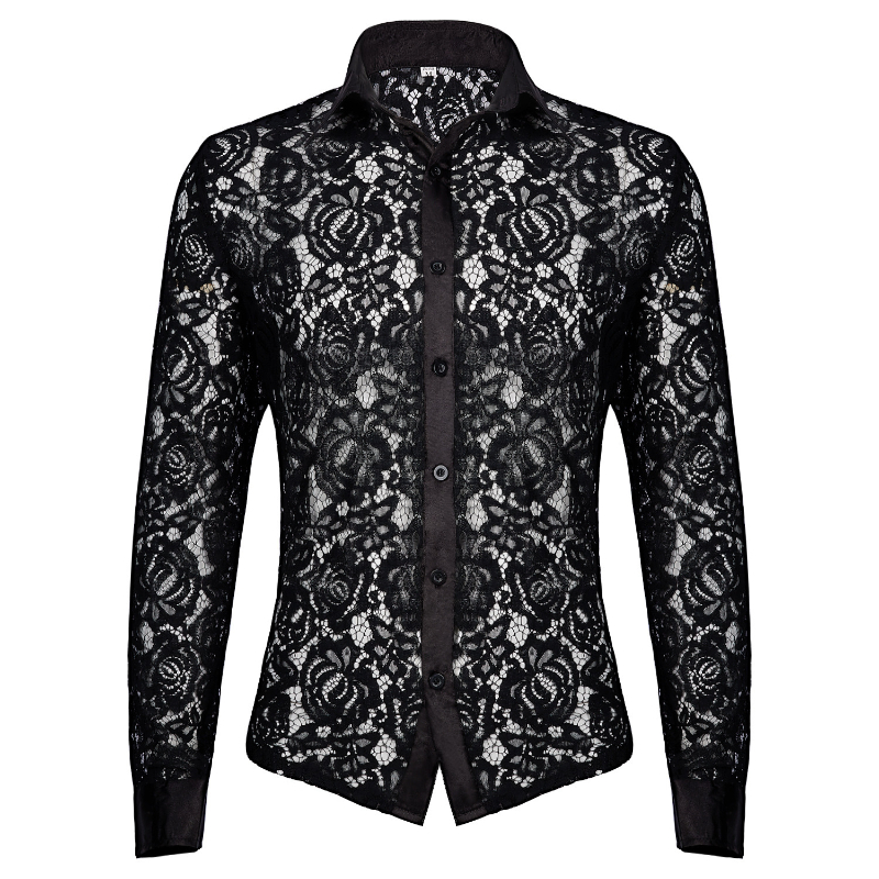 Medieval Gothic Lace Up Pirate Shirt - Sexy medieval camisa de renda dos