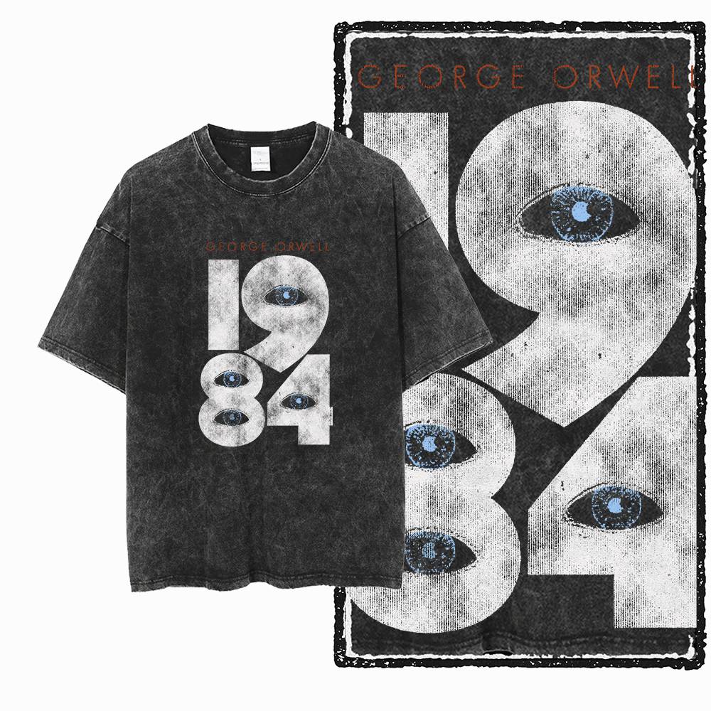 Acid Wash Vintage Graphic T Shirt - Camiseta masculina G02 exclusiva 100% algodão