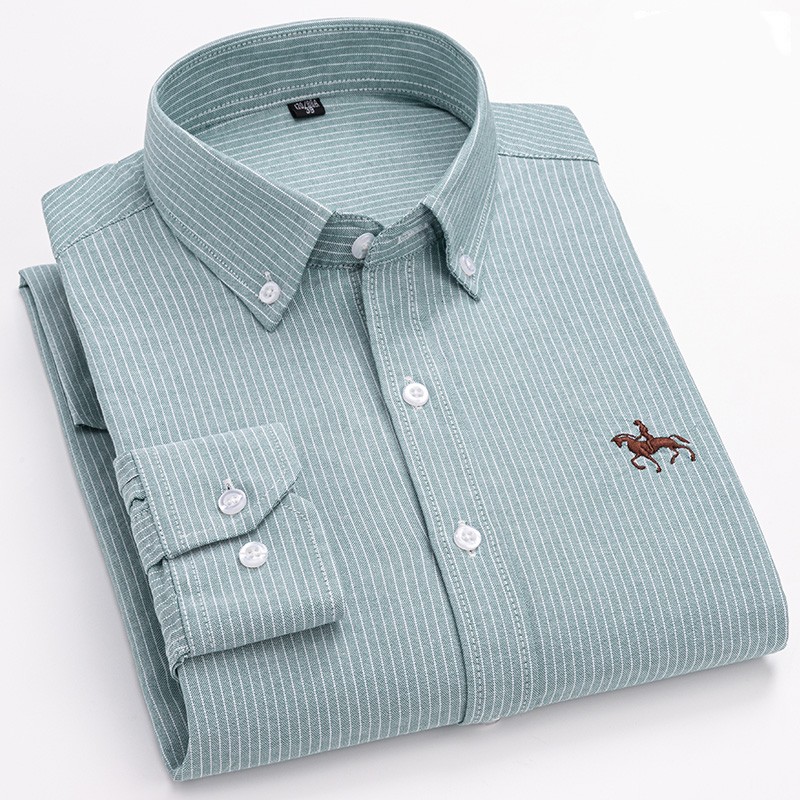 Oxford Cotton Casual Shirt Business - Qualidade 100% algodão oxford camisa para