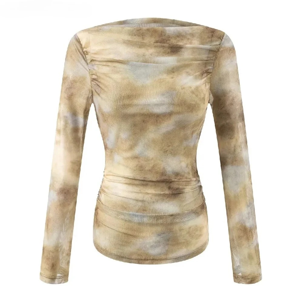 T-Shirts - Camiseta Feminina 2025 com Estampa Tie-Dye