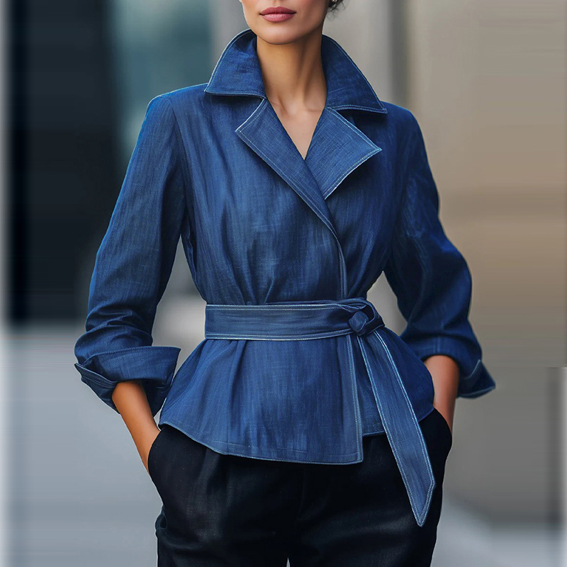 Jackets - Jaqueta Jeans Feminina Outono/Primavera 2026 com