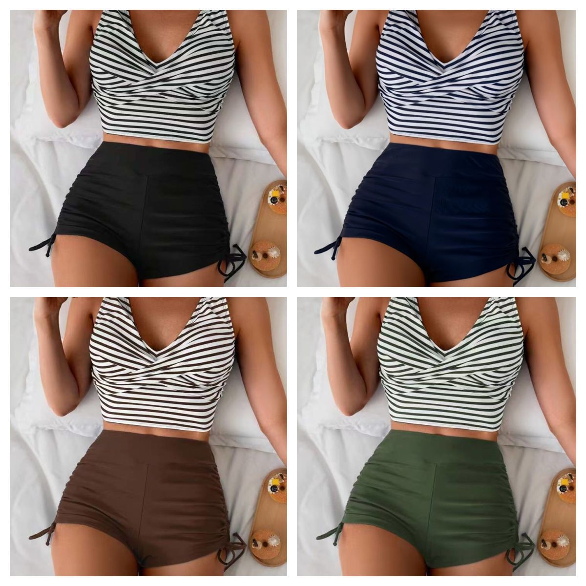Biquíni Feminino com Top Cropp - Shorts avaliação e preço