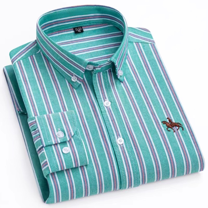 Camisa Oxford de manga comprid - Oxford Cotton Casual Shirt Business avaliação e preço