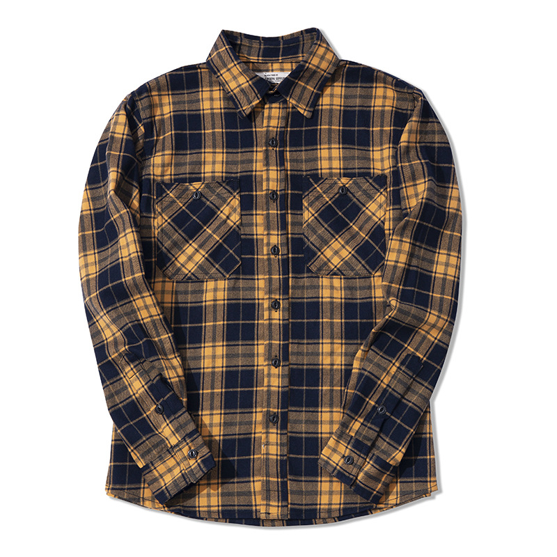 Camisa Clássica de Flanela par - Flannel Plaid Shirt Heavy Weight avaliação e preço
