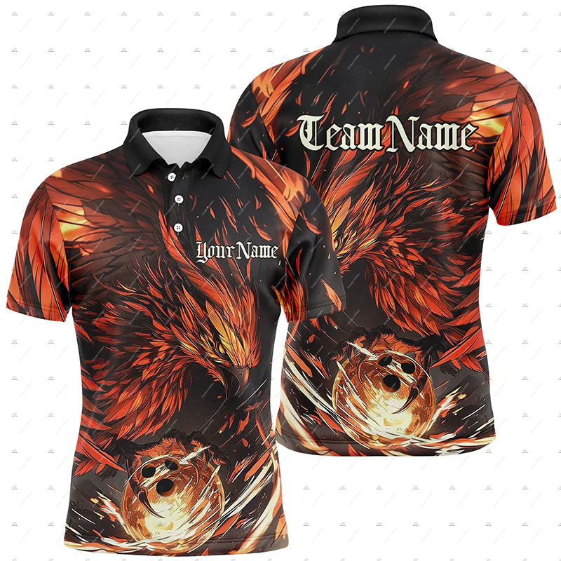 Camisas Polo de Manga Curta Pe - Short Sleeve Bowling Shirt Retro avaliação e preço
