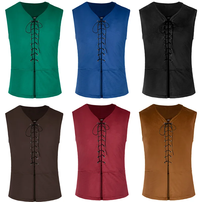 Camisas medievais gótico steam - Medieval Gothic Lace Up Pirate Shirt avaliação e preço
