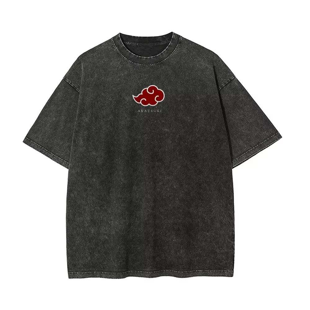Camiseta Naruto Itachi Uchiha  - Acid Wash Vintage Graphic T Shirt avaliação e preço