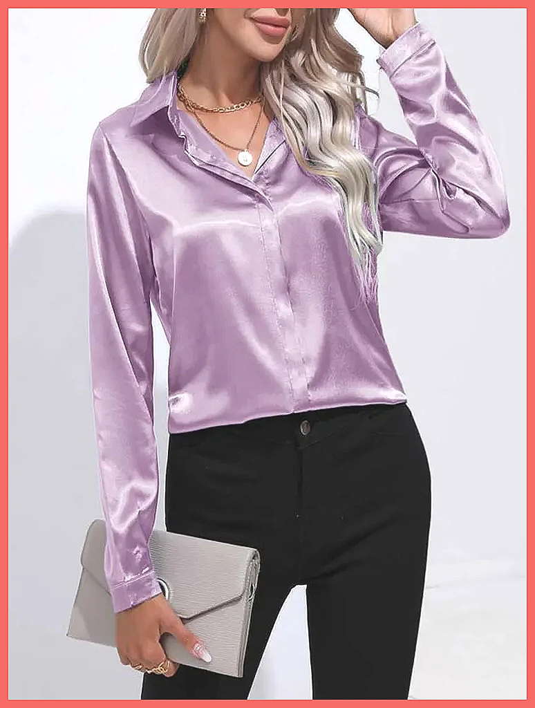 Camisa de Cetim Feminina Prima - Shirts avaliação e preço