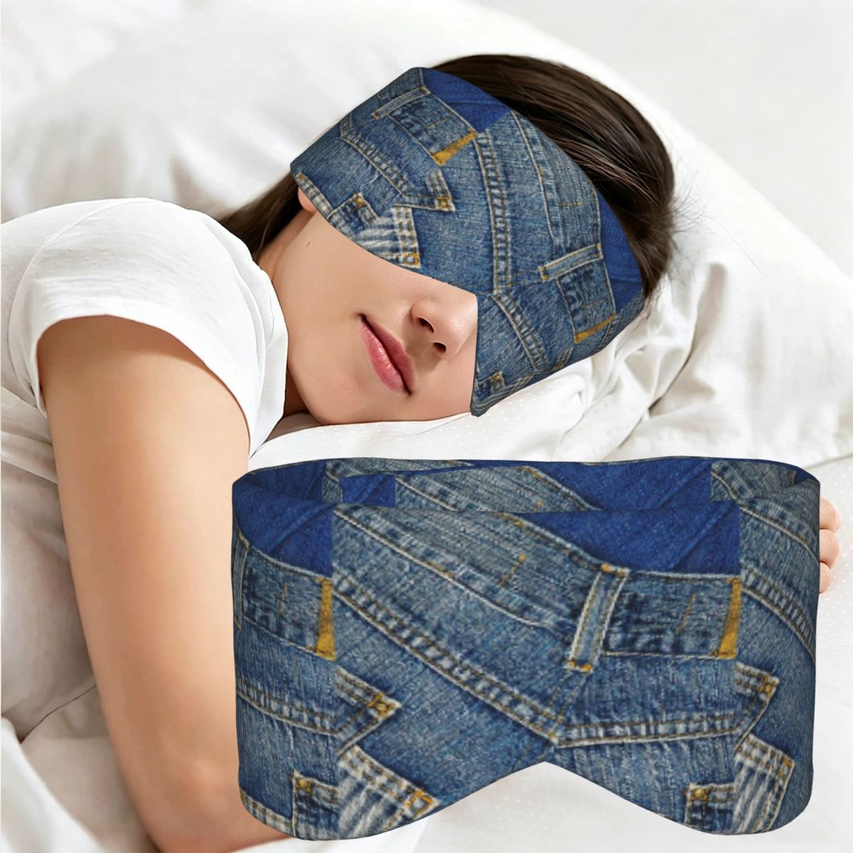 Máscara de Olhos para Dormir e - Jeans avaliação e preço