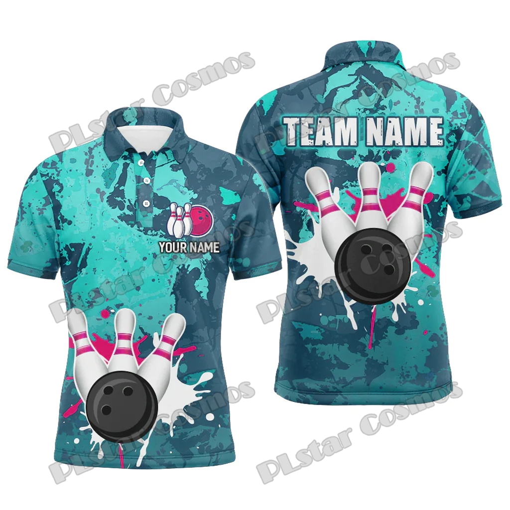 Camisa Polo Masculina Personal - Short Sleeve Bowling Shirt Retro avaliação e preço