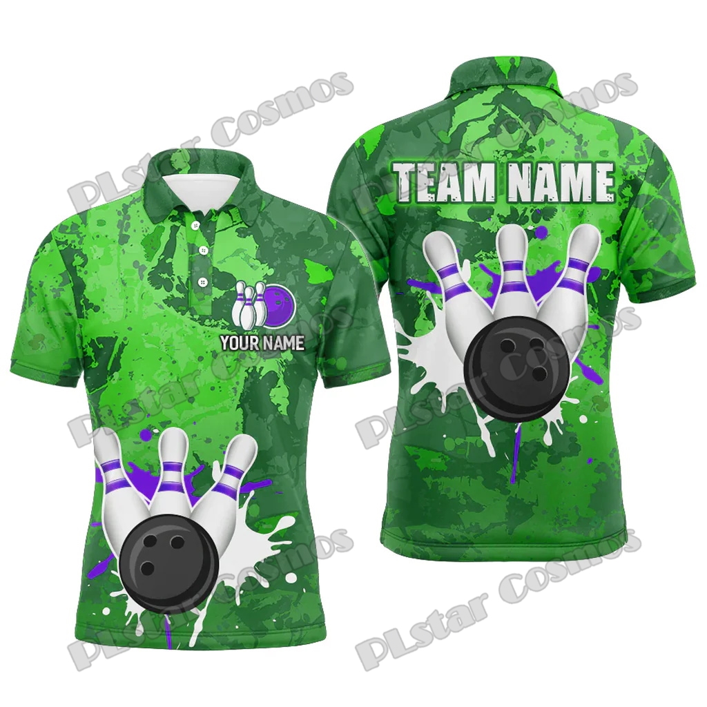 Camisa Polo Masculina Personal - Short Sleeve Bowling Shirt Retro avaliação e preço