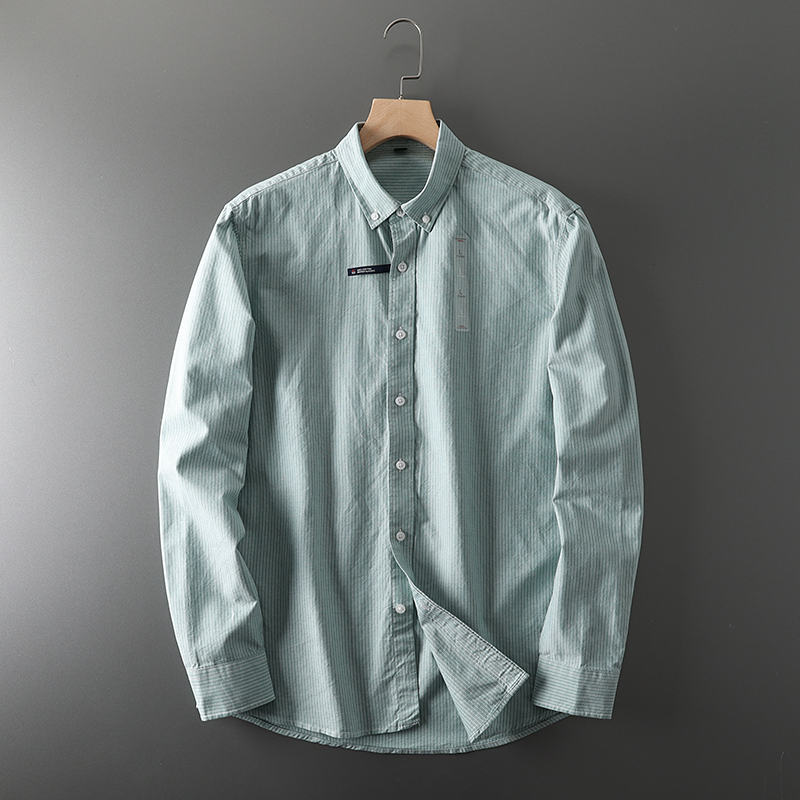 Moda masculina negócios casame - Oxford Cotton Casual Shirt Business avaliação e preço