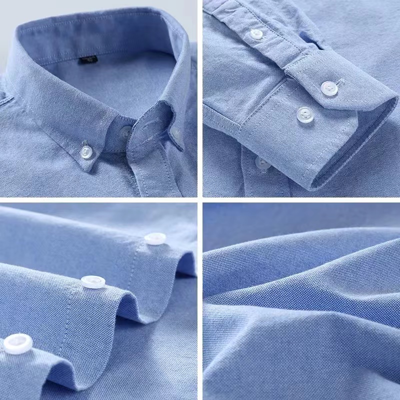 S-6XL oxford camisas para home - Oxford Cotton Casual Shirt Business avaliação e preço