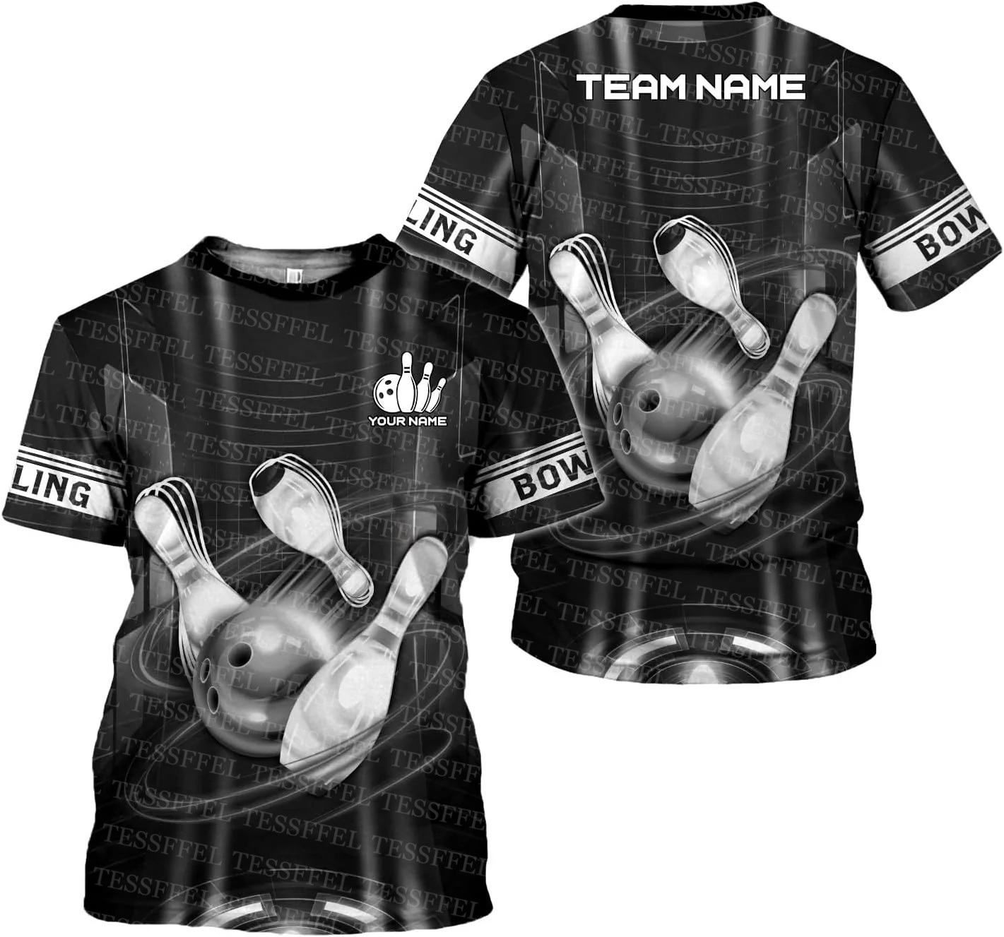 Nome personalizado graffiti ch - Short Sleeve Bowling Shirt Retro avaliação e preço