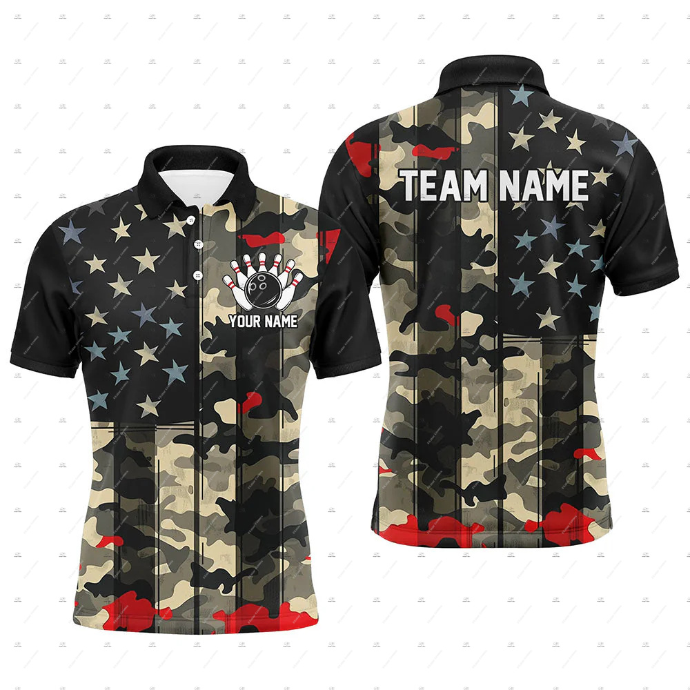 Camisas Polo de Manga Curta Pe - Short Sleeve Bowling Shirt Retro avaliação e preço