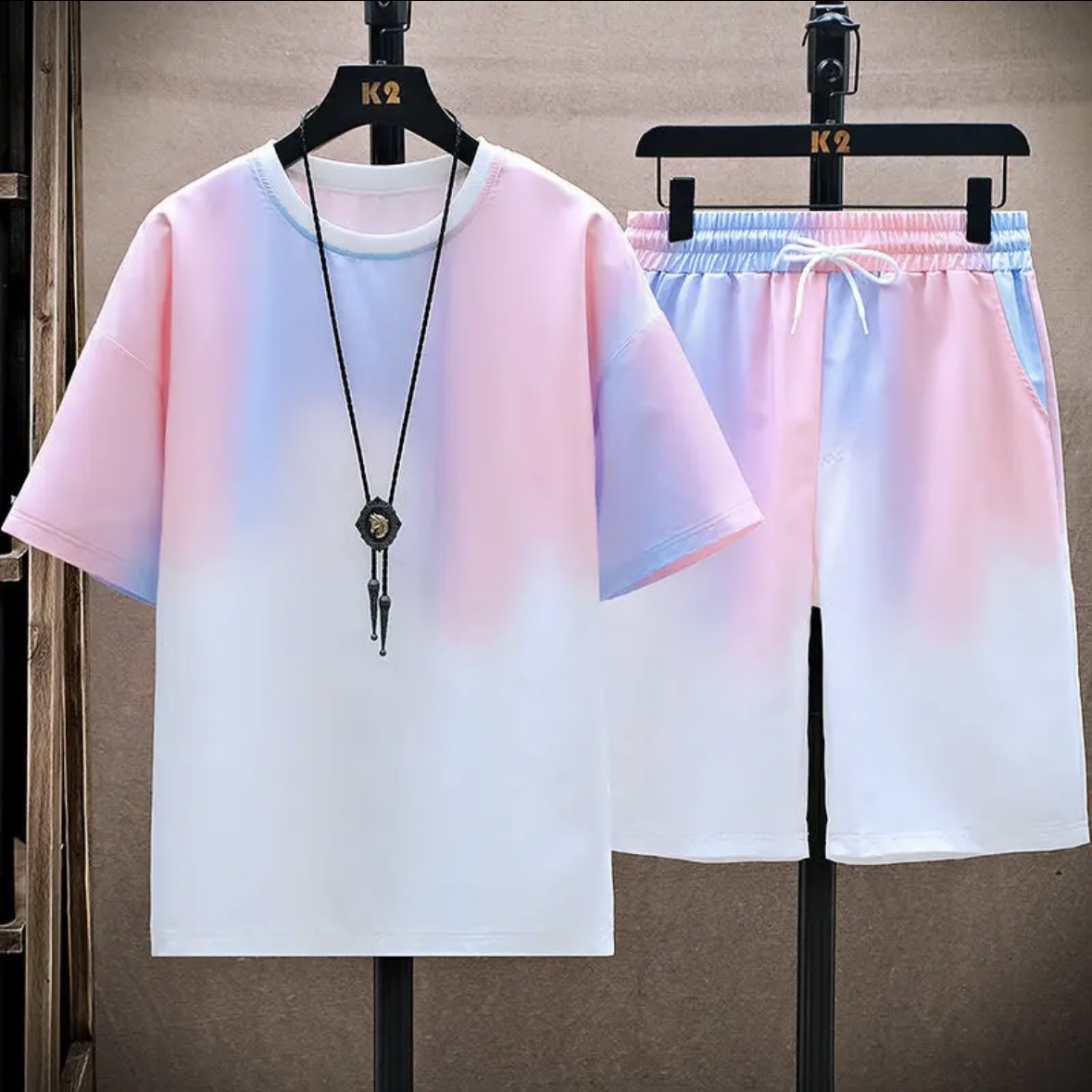 Novo conjunto de verão em seda - Shirts avaliação e preço