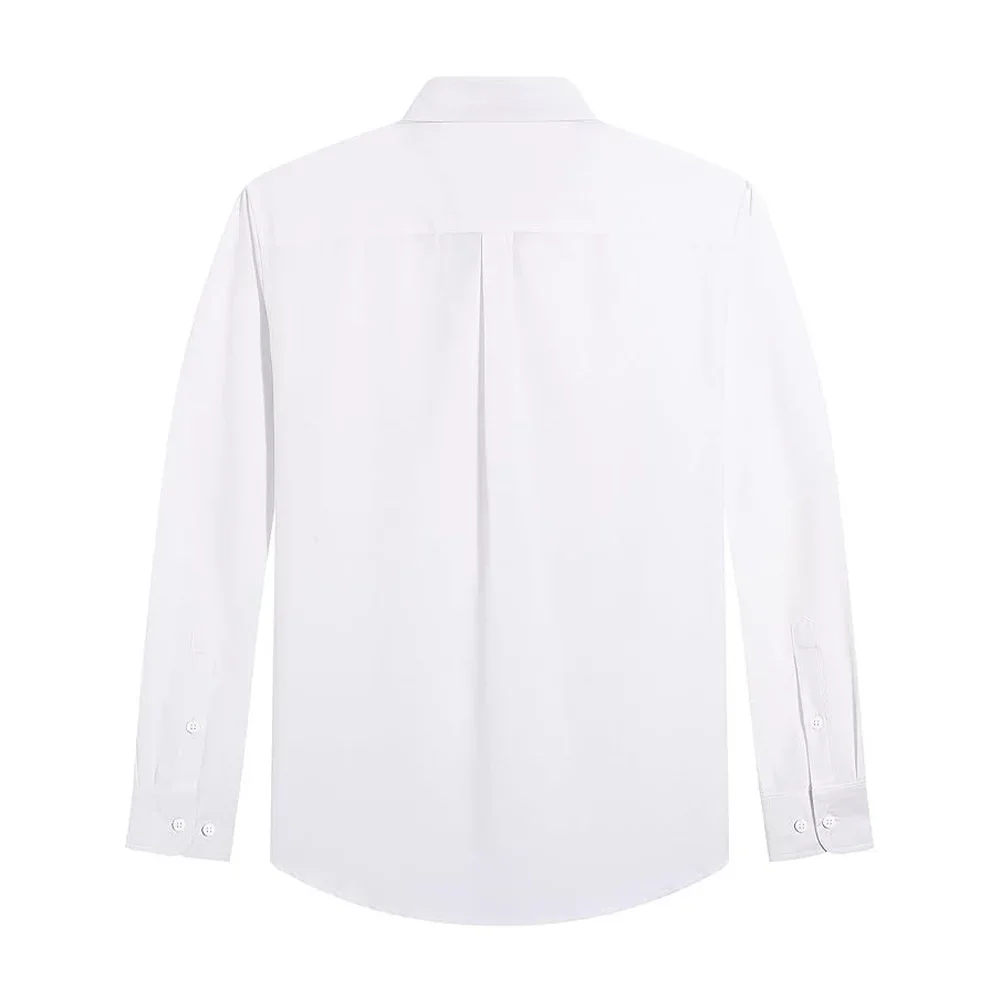Camisas masculinas de manga co - Oxford Cotton Casual Shirt Business avaliação e preço
